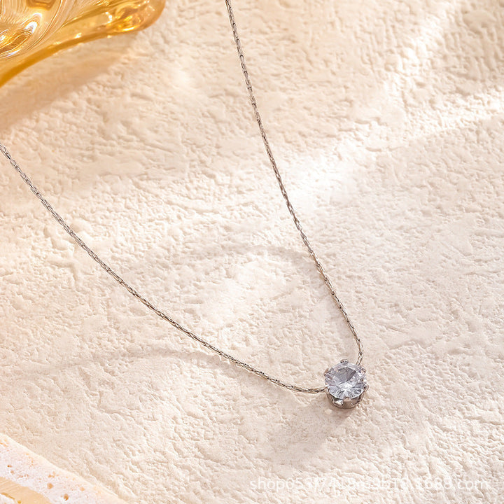 Elegant Crystal Pendant Necklace Kalsten