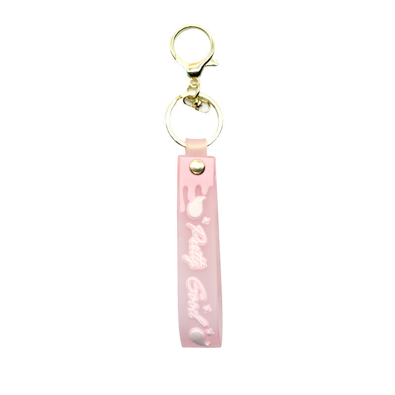 Unisex keychain made of high-quality silicone with playful design Kalsten