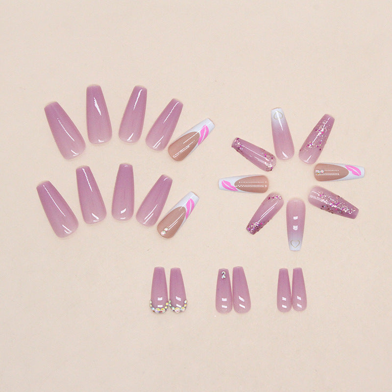 Decorative Press-On Nail Art Set Kalsten