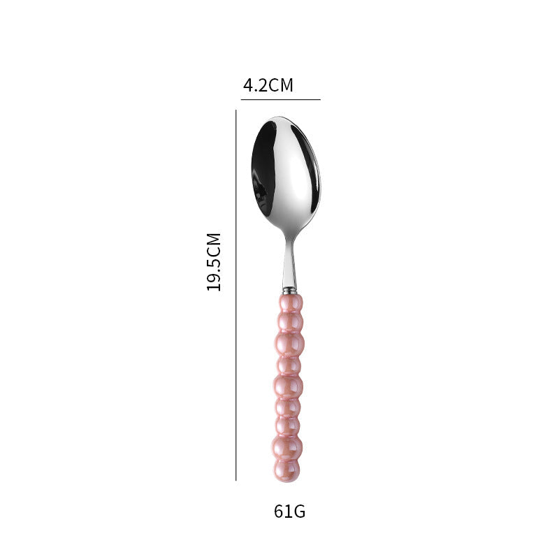 Elegant finger food fork with non-slip handle Kalsten