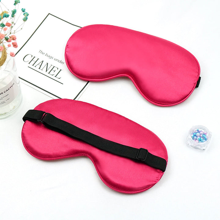 Unisex nan luxurious satin sleep mask with anatomical contour and adjustable elastic band Kalsten