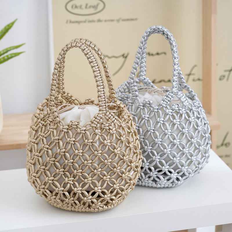 Handcrafted Shopper Bag Made of Fine Macramé Kalsten