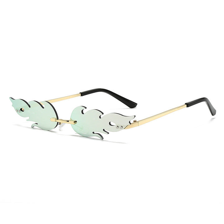 Ladies extravagant sunglasses in creative flame design Kalsten