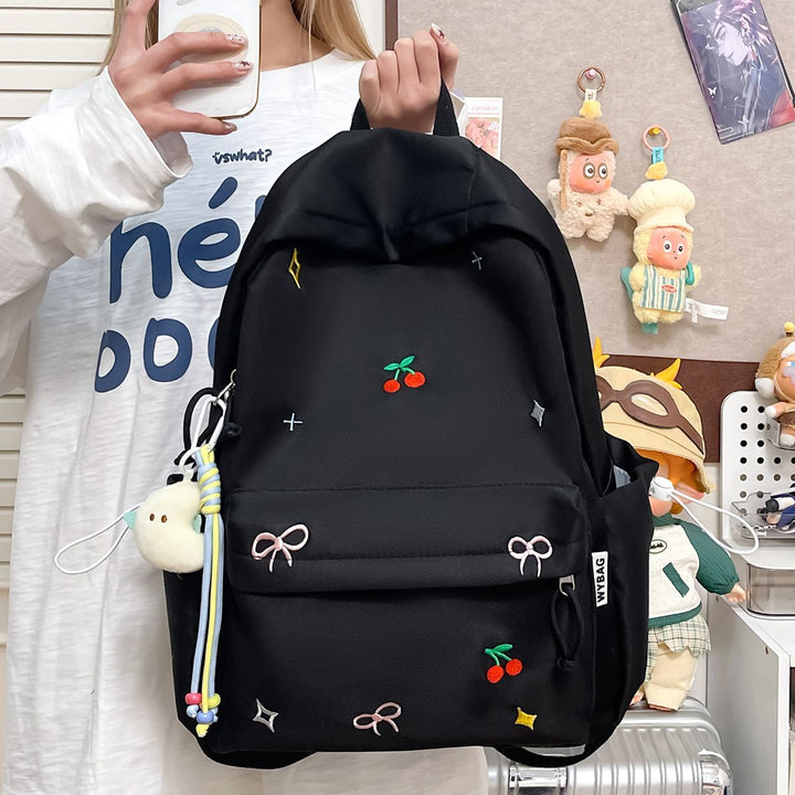 Playful backpack with embroidery Kalsten