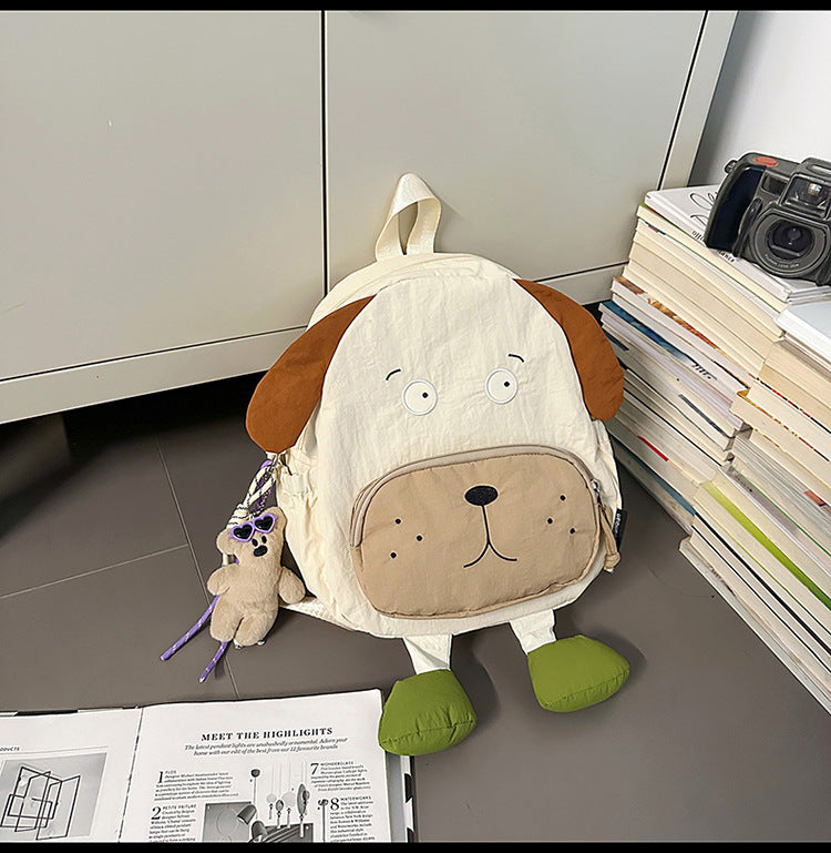 Playful Dog-Themed School Backpack