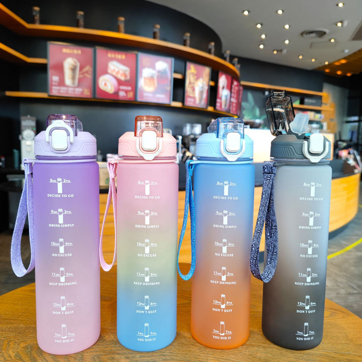 Women's Motivation Water Bottle with Time Markings Kalsten