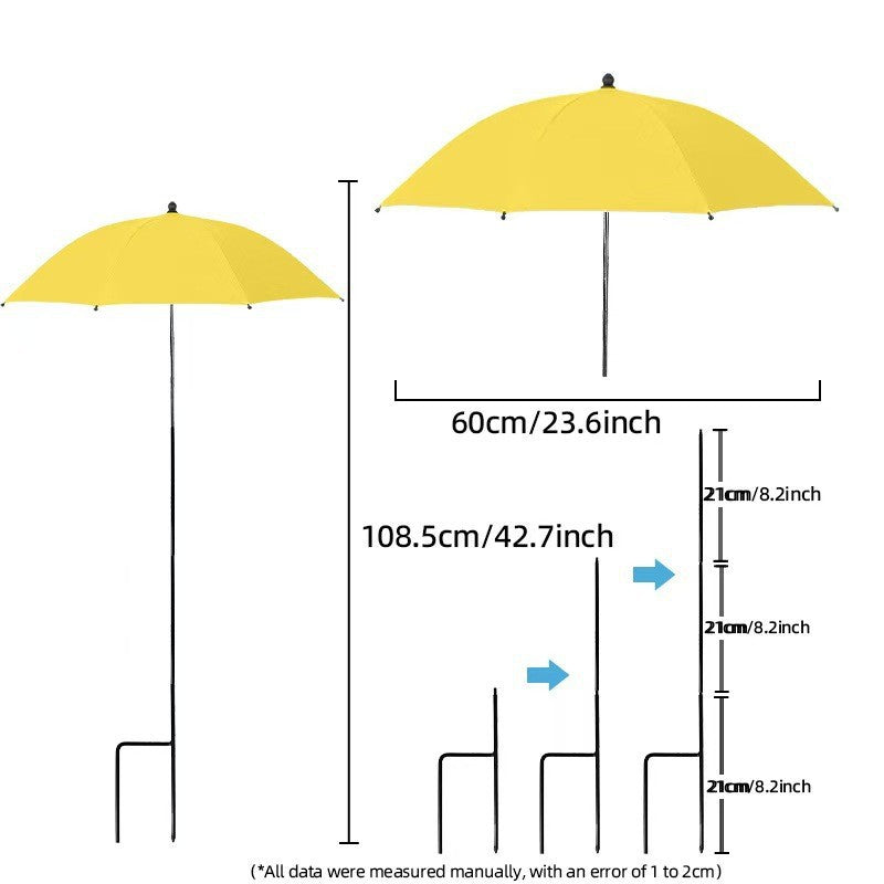 Women's sun protection umbrella with flexible tripod Kalsten