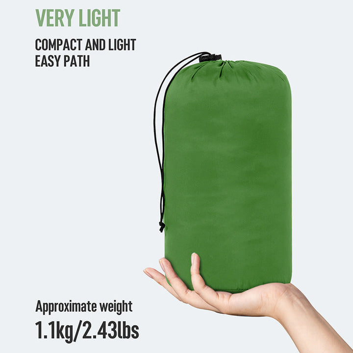 Inflatable sleeping mat with comfort and insulation mechanism Kalsten