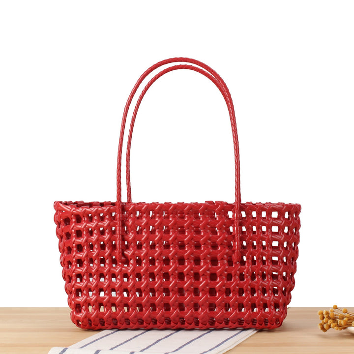 Stylish willow bag with modern grid design Kalsten