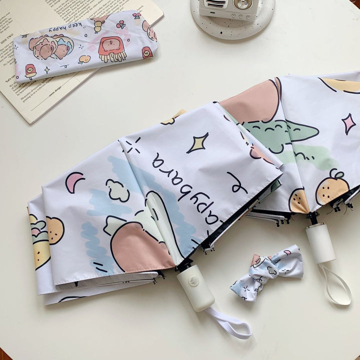 Women's Foldable Umbrella with Animal Motifs Kalsten