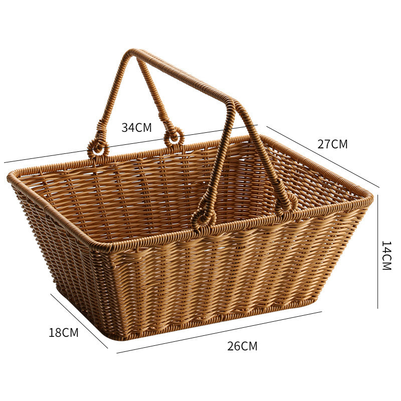 Unisex Rectangular Shopping and Storage Basket Kalsten