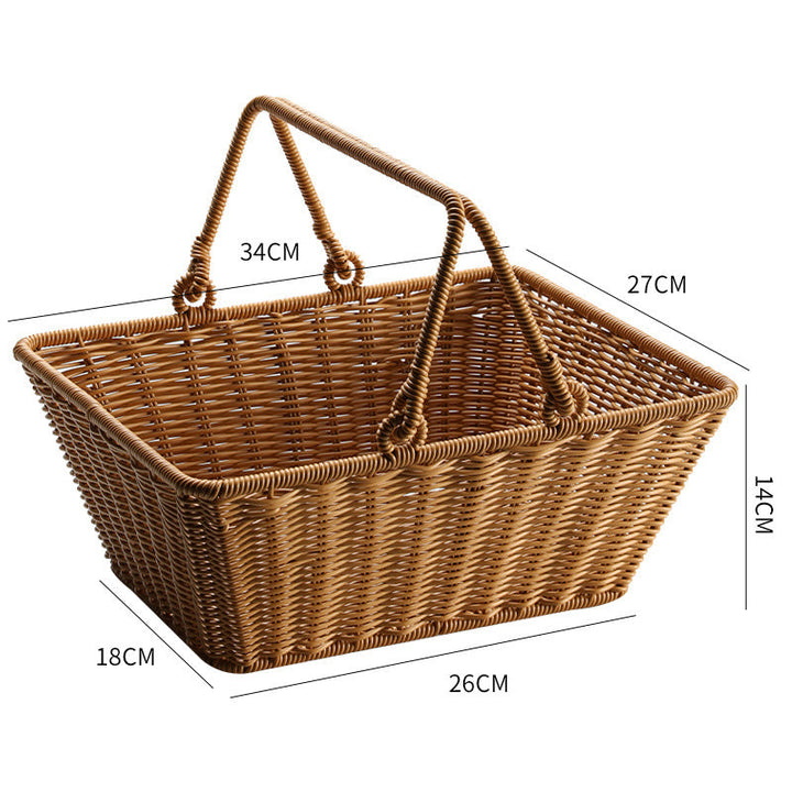 Unisex Rectangular Shopping and Storage Basket Kalsten