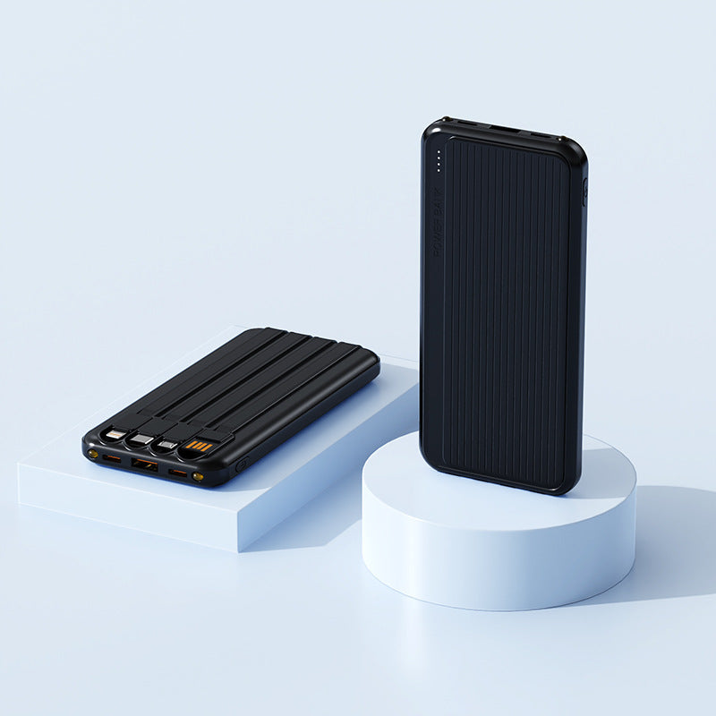Powerbank with Integrated Charging Cables and High-Speed Charging Function Kalsten