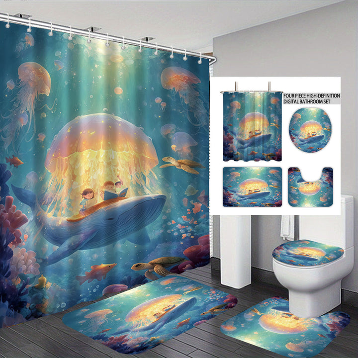 Cute Cow-Themed Digital Bathroom Set Kalsten