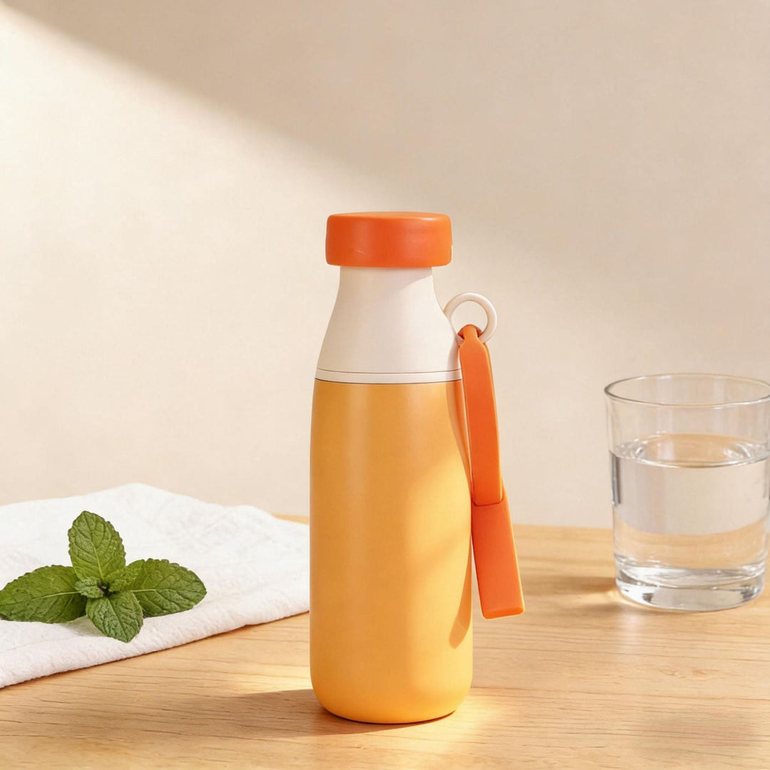 Ladies Insulated Sports Water Bottle with practical carrying strap Kalsten