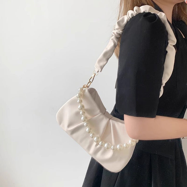 Elegant Pearl-Accent Sling Bag Kalsten