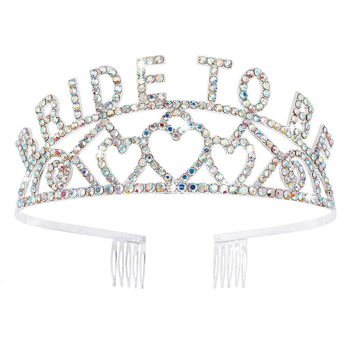 Women's Glittering Tiara with Heart Motifs Kalsten