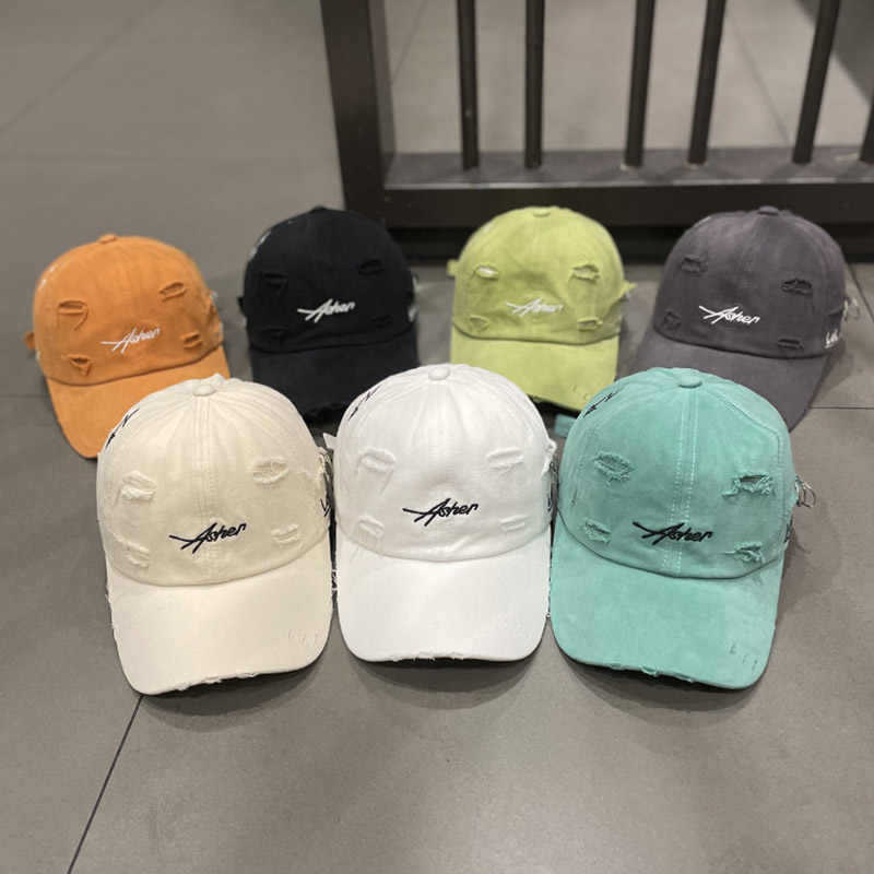 Unisex Distressed Denim Adjustable Cap Kalsten