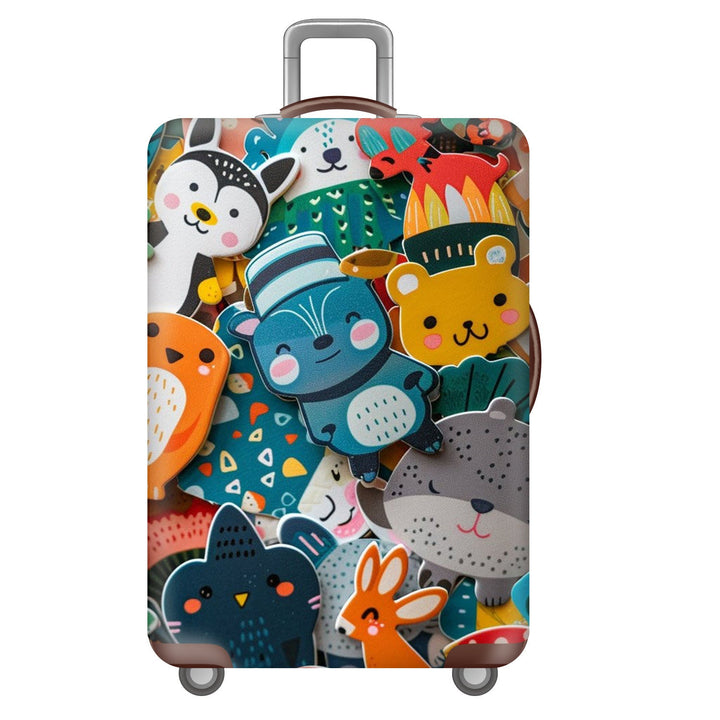Unisex nan robust hard-shell suitcase with artistic face portrait print and 360° wheels Kalsten