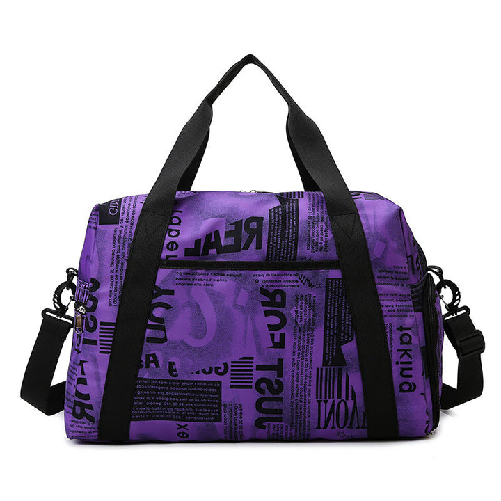 Sporty travel bag with playful elephant pattern Kalsten