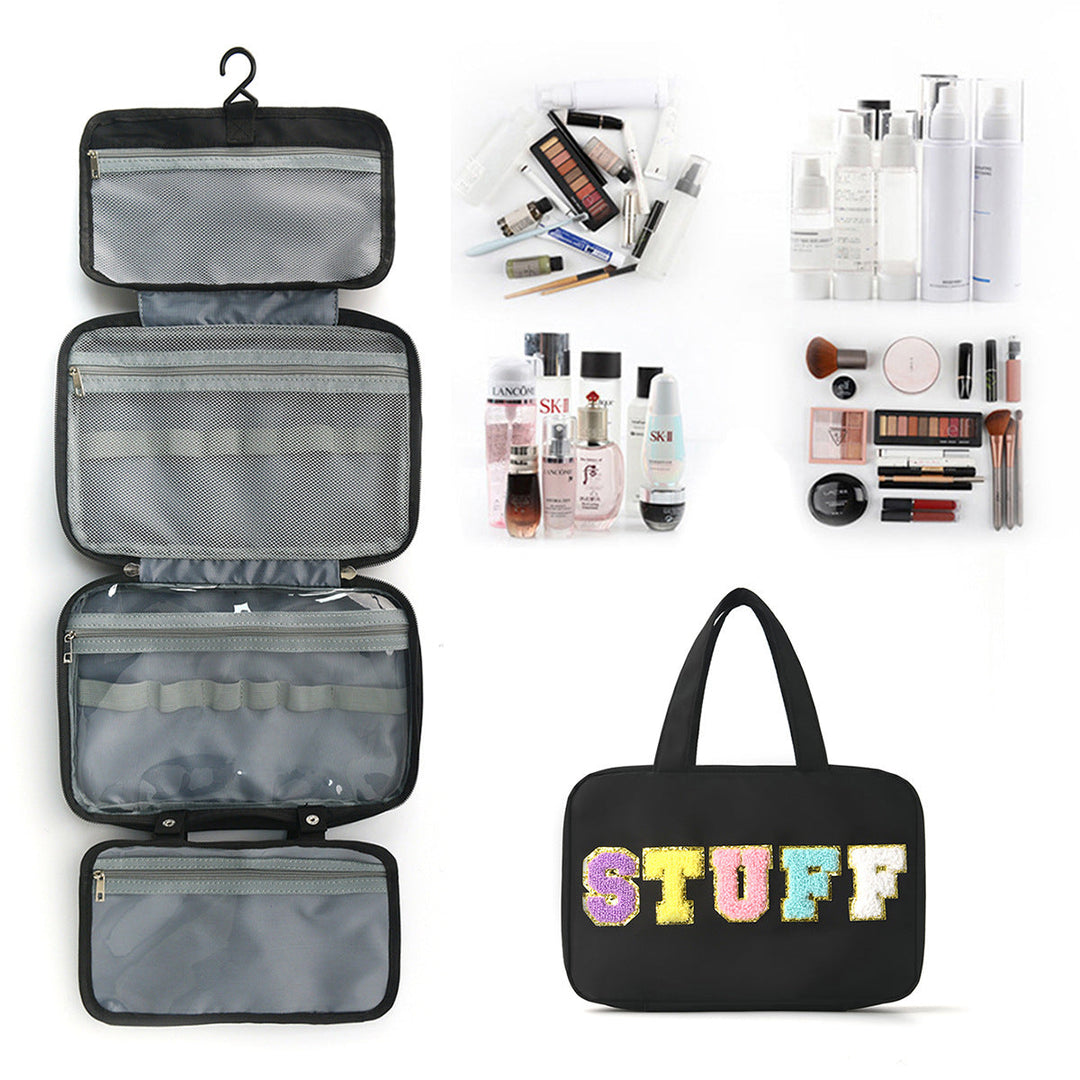 Multifunctional Cosmetic Organizer Bag with Hanging Design Kalsten