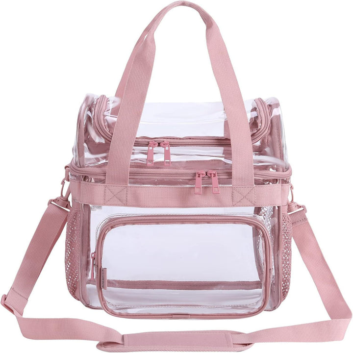 Transparent tote bag with breathable mesh inserts Kalsten