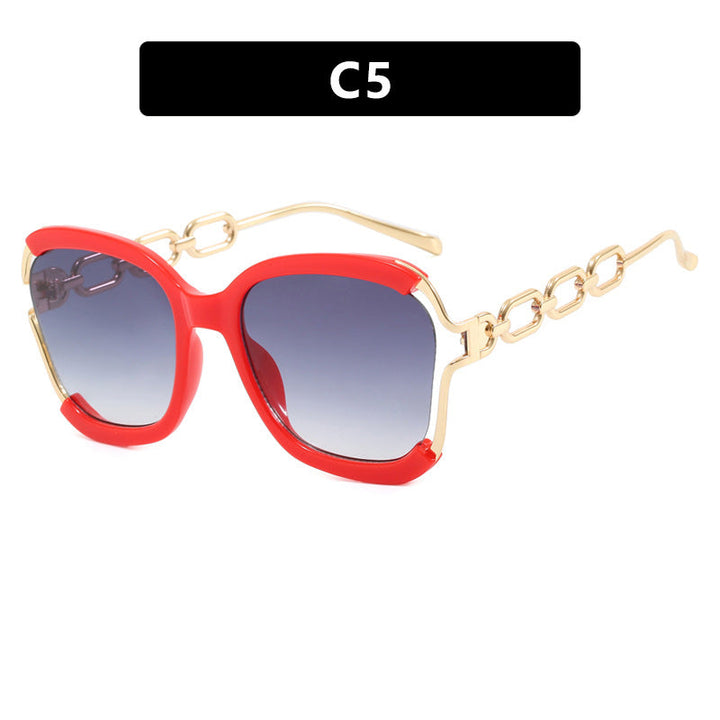 Ladies fashionable sunglasses with golden chain details Kalsten
