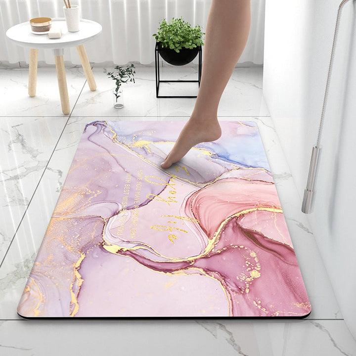 Soft Touch Marble Bath Mat Kalsten