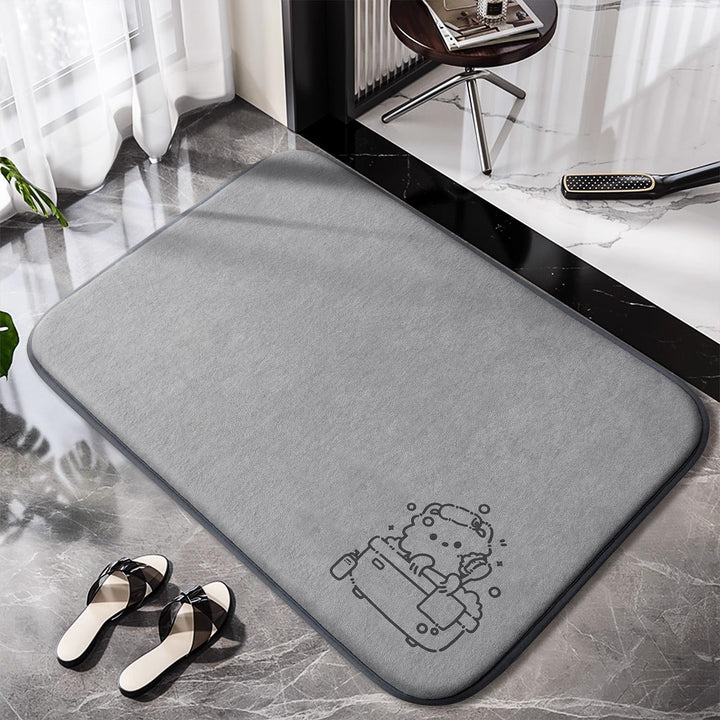 Non-slip bathroom rug with charming design Kalsten