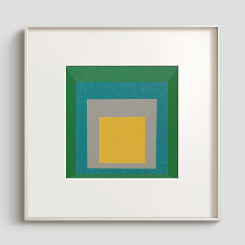 Geometric Abstract Framed Wall Decoration