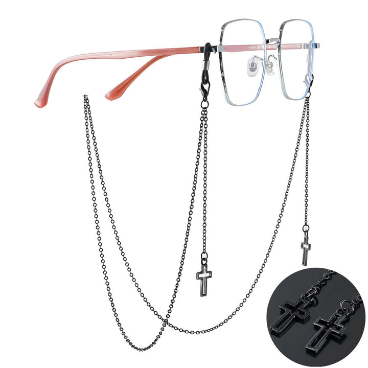 Dual Cross Pendant Eyewear Chain Kalsten