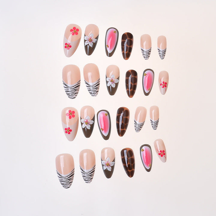 Decorative Floral Press-On Nail Set Kalsten 1787294384