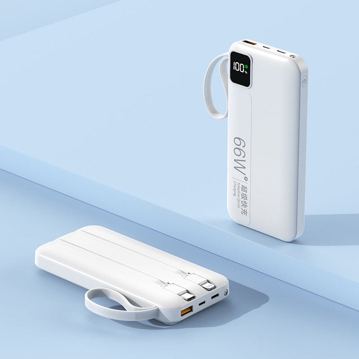 High-performance power bank with integrated charging cables and digital display Kalsten