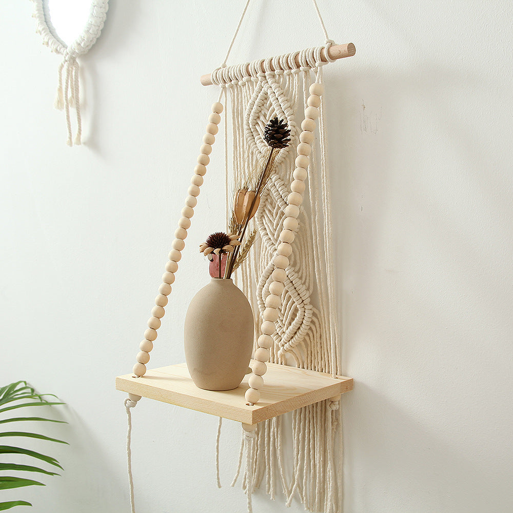 Decorative Macramé Swing Shelf Acalora