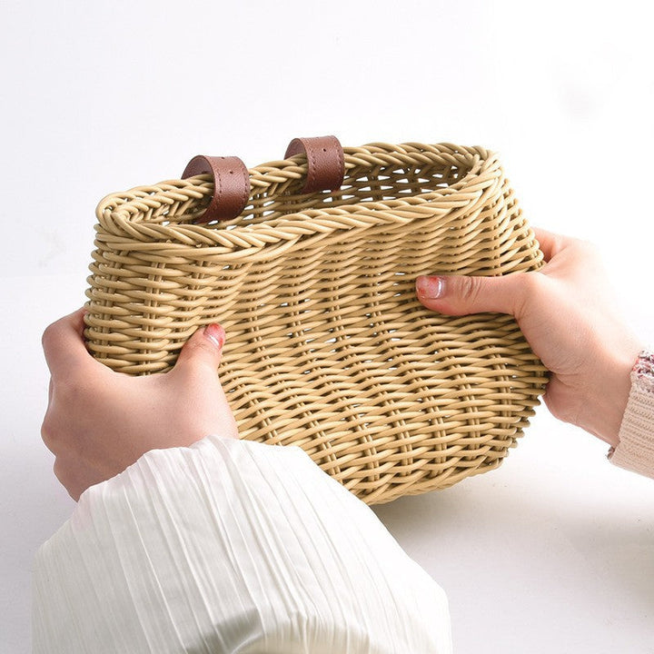 Handwoven Bicycle Storage Basket Kalsten