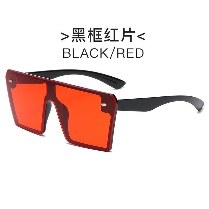 Women's futuristic sunglasses with oversized rectangular frame Kalsten
