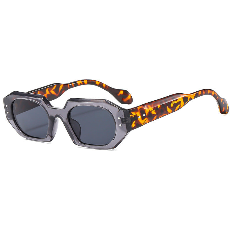 Women's Polished Sunglasses in Modern Octagon Design Kalsten