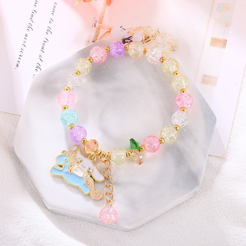 Playful bracelet with colorful glass beads Kalsten