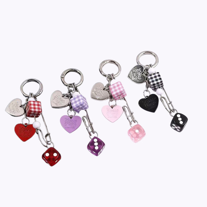 Playful Dice-Inspired Keychain Kalsten