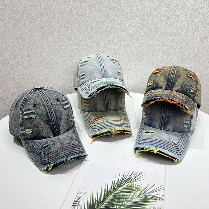 Women's Distressed Denim Baseball Cap Kalsten   1784084142