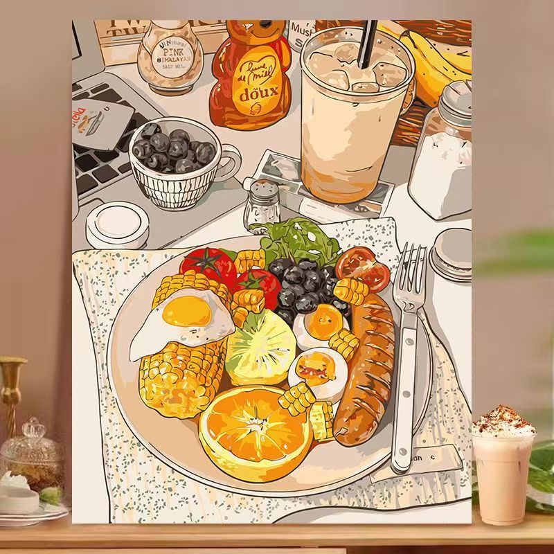 Dessert-Inspired Decorative Canvas Art Kalsten