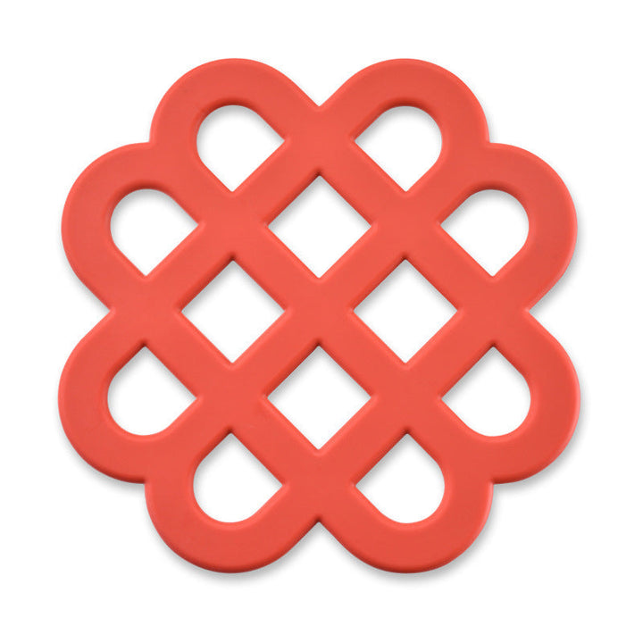 Heat-resistant silicone coaster with decorative design Kalsten