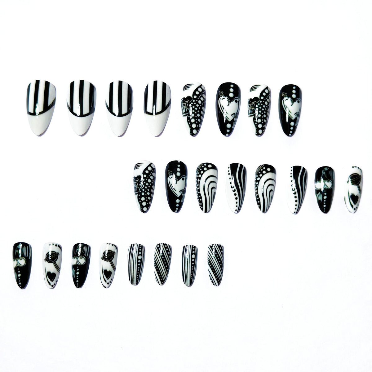 Artistic Pointed Nail Art Acalora