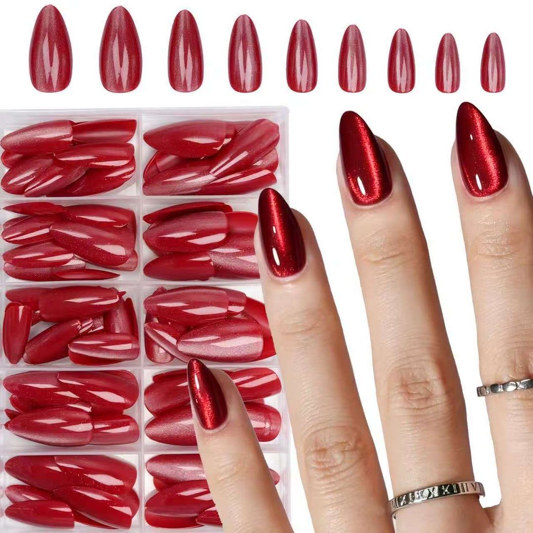 Luxurious Glossy Press-On Nail Set Kalsten