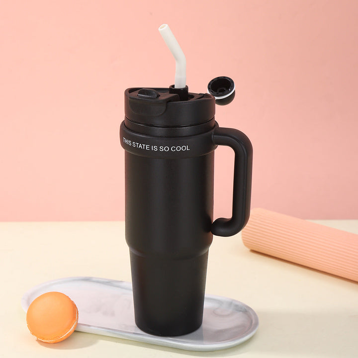 Unisex drinking cup with integrated straw Kalsten