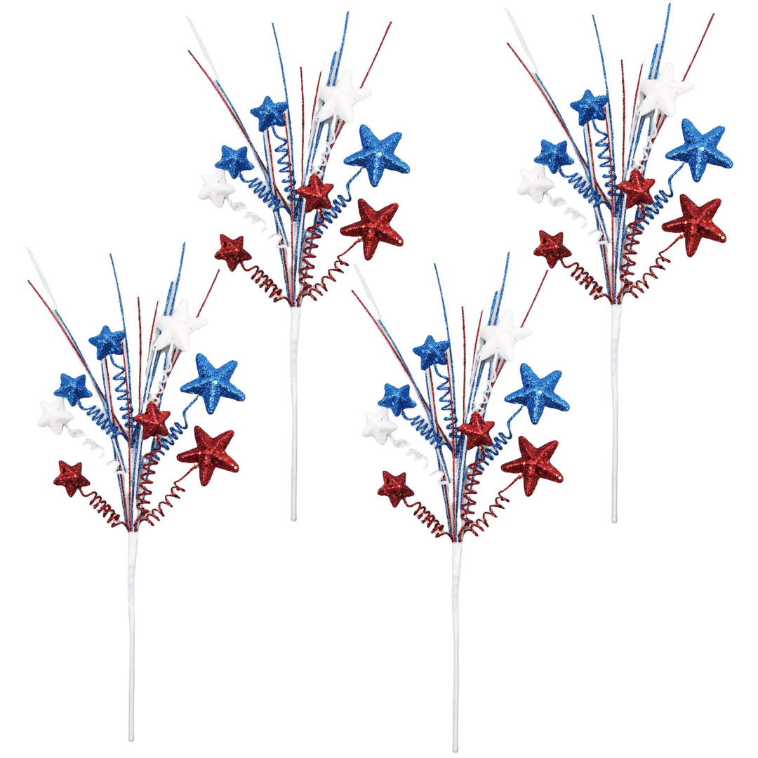Unisex decorative glimmer star and spiral branch garden stake Kalsten