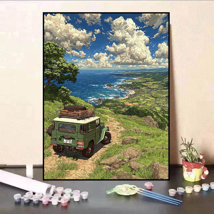 Scenic Balcony Canvas Art Print Kalsten