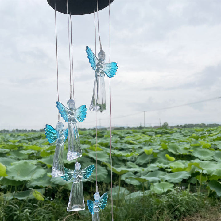 LED Solar Butterfly Wind Chime Garden Hanging Light Kalsten