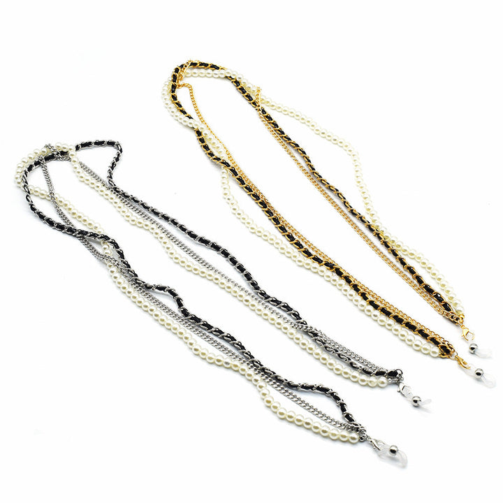 Elegant Multi-Strand Beaded Eyewear Chain Kalsten