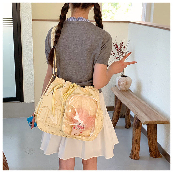 Stylish Multi-Pocket Drawstring Tote Bag Kalsten